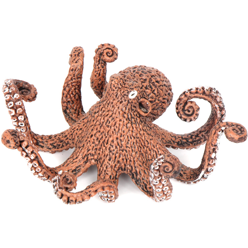 动物模型套装仿真鲨鱼海豚海狮男孩女孩早教认知摆件玩具礼物 章鱼