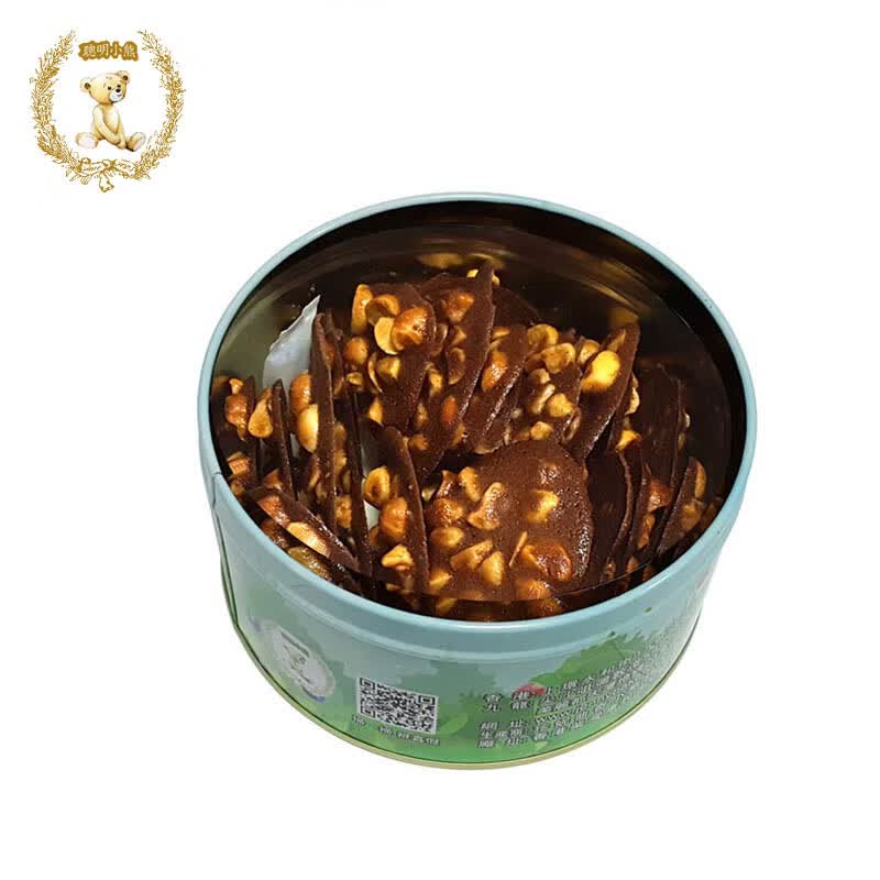 聪明小熊香港特产珍妮曲奇聪明小熊饼干休闲零食端午节日礼盒送礼 250g夏果巧克力脆皮（易碎)