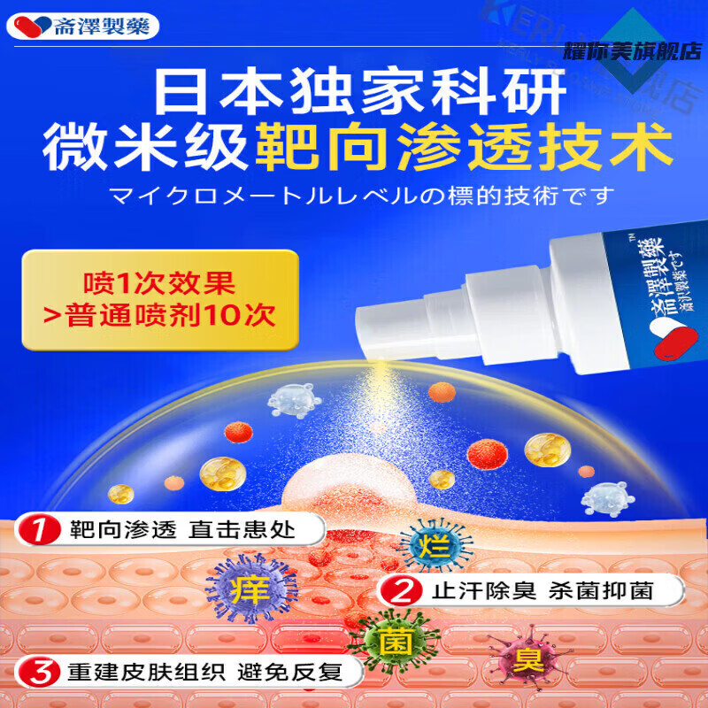 LUJAHA龙斛植萃抑菌喷雾保健喷雾足霜舒缓温和舒适护足霜脚丫子臭 3瓶【重度】止汗/脱皮/脚趾糜烂 【官方旗舰 京质保障】