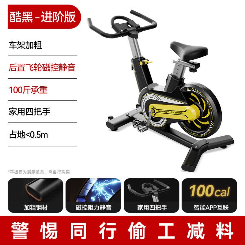 OES动感单车家用款静音室内运动自行车健身房专用有氧减肥器材 【进阶版PRO】加粗车架/后置精钢飞轮/磁控静音/减震坐