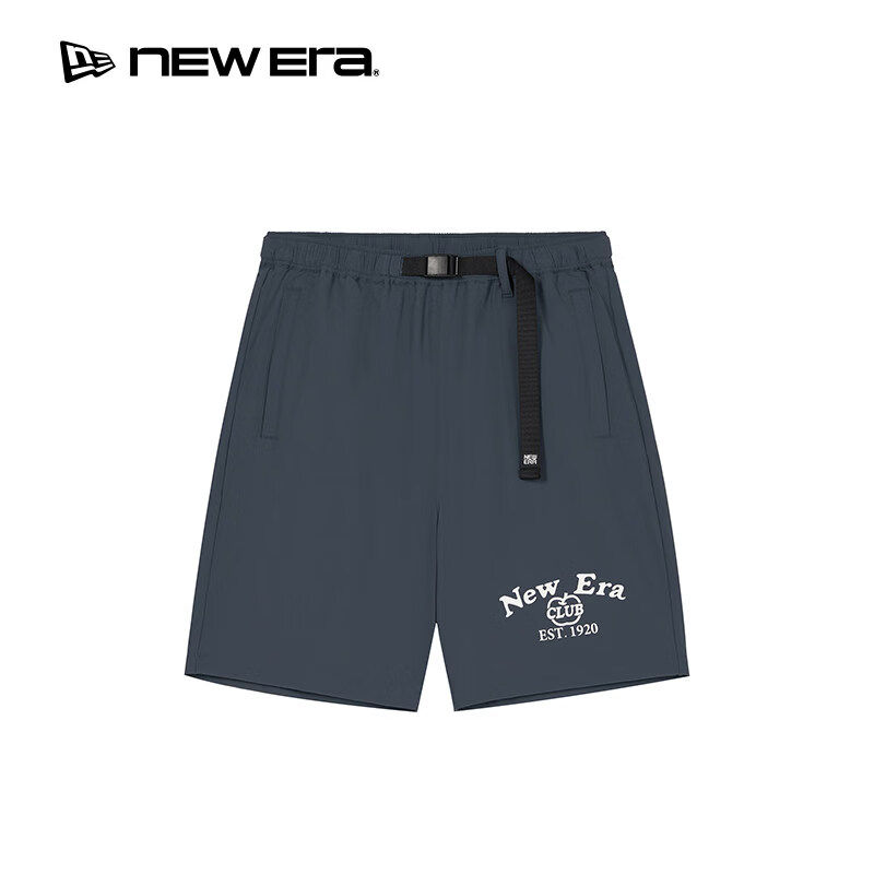 NEW ERA纽亦华26新品梭织短裤吸湿速干户外机能运动风 14905098-深蓝色 S
