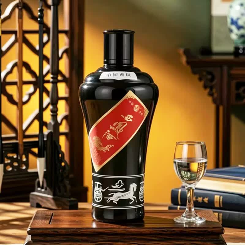 西凤酒55度经典防伪墨瓶纯凤香型西风白酒高度白酒过端午节送礼盒装 55度 500mL 6瓶 经典纯凤香防伪墨瓶