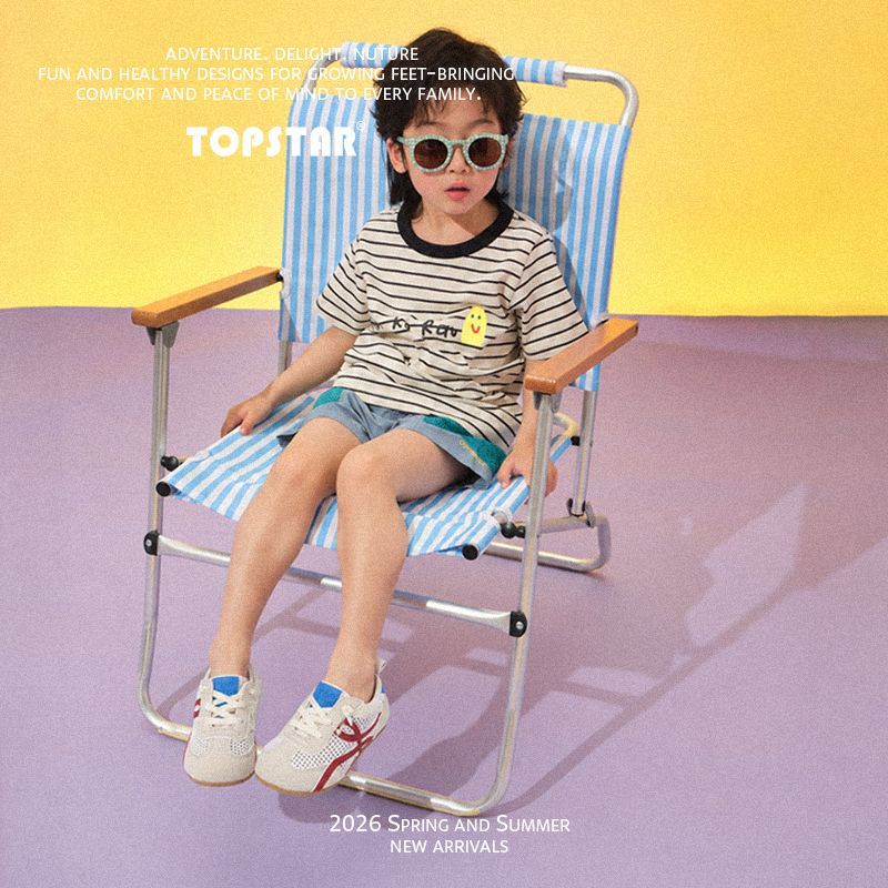 TOPSTAR26夏季新款儿童阿甘鞋防滑防泼水透气男童女童宝宝帆布鞋 粉色 22 内长14.0cm 建议脚长13.0cm