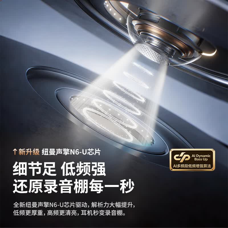 纽曼【2026最新款丨柏林空间音效】AI蓝牙耳机骨传导概念耳夹式真无线开放不入耳运动跑步降噪长续航 紫色丨HIFI全景声丨AI同声传译 久戴不痛丨狂甩不掉