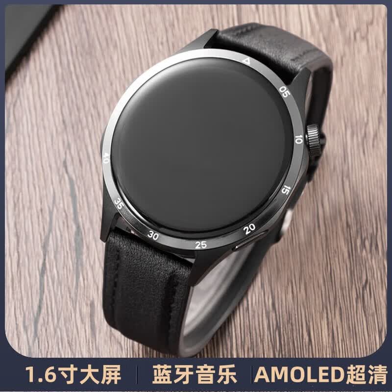 华为手机适用2026新款gt5 pro智能手表男士gt4测血压心率跑步移动电源 GT5pro-磁吸皮带黑色 配硅胶表