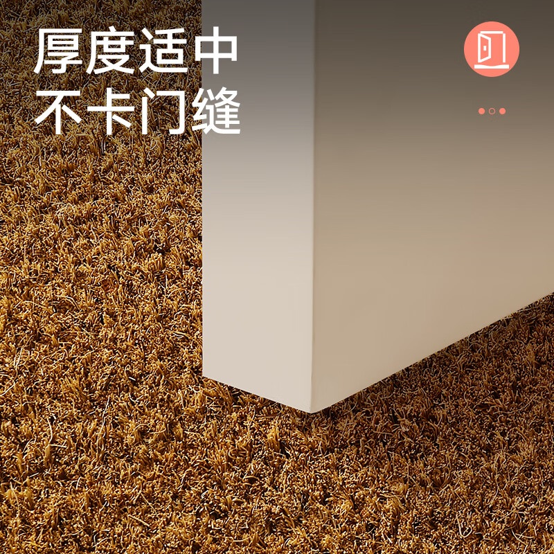 大江高档入户门地垫2026年新款商用地毯门口入户脚垫定制天然椰棕地垫 椰棕-素色 60cm*90cm 【覆盖单开门门框】