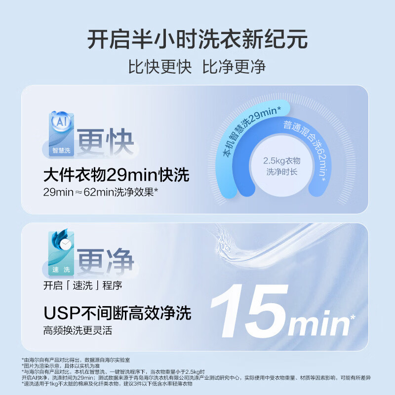 海尔（Haier）【价保618】云溪4.0pro滚筒洗烘套装 10KG 懒人洗衣机+AI双擎热泵烘干机 换新补贴 75DW+75DW 【行业爆款】云溪4.0Pro 洗烘套装 10kg