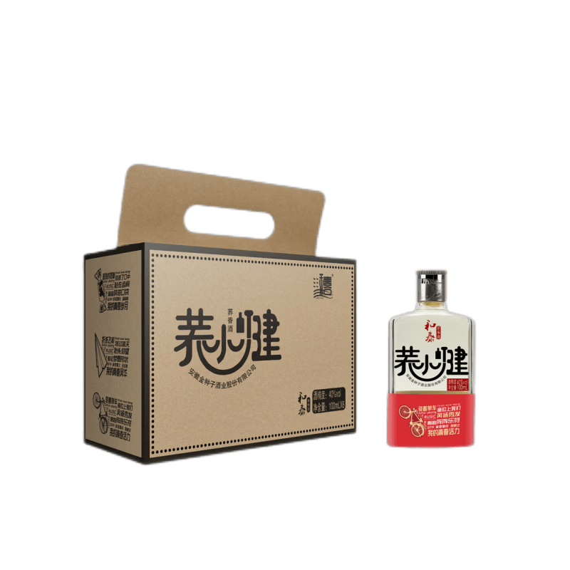 金种子 40度浓香型白酒 苦荞酒 100ML单瓶装（2019年老酒）