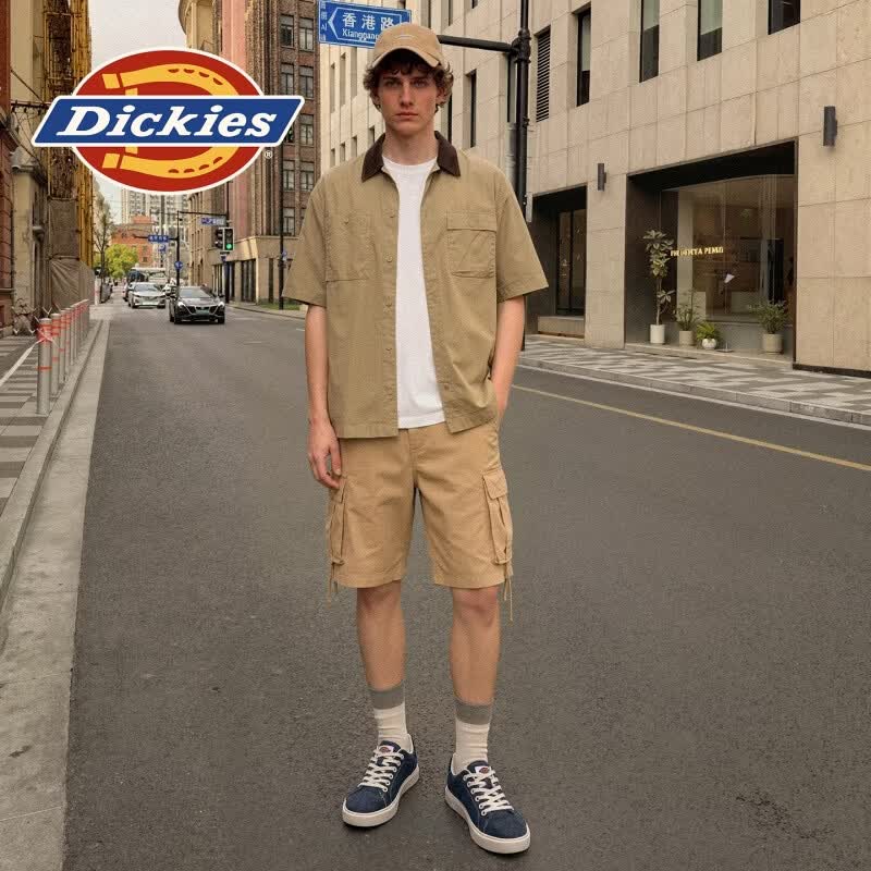Dickies男鞋夏季2026新款透气板鞋男低帮男士休闲鞋增高帆布鞋男鞋子男款 蓝色 40