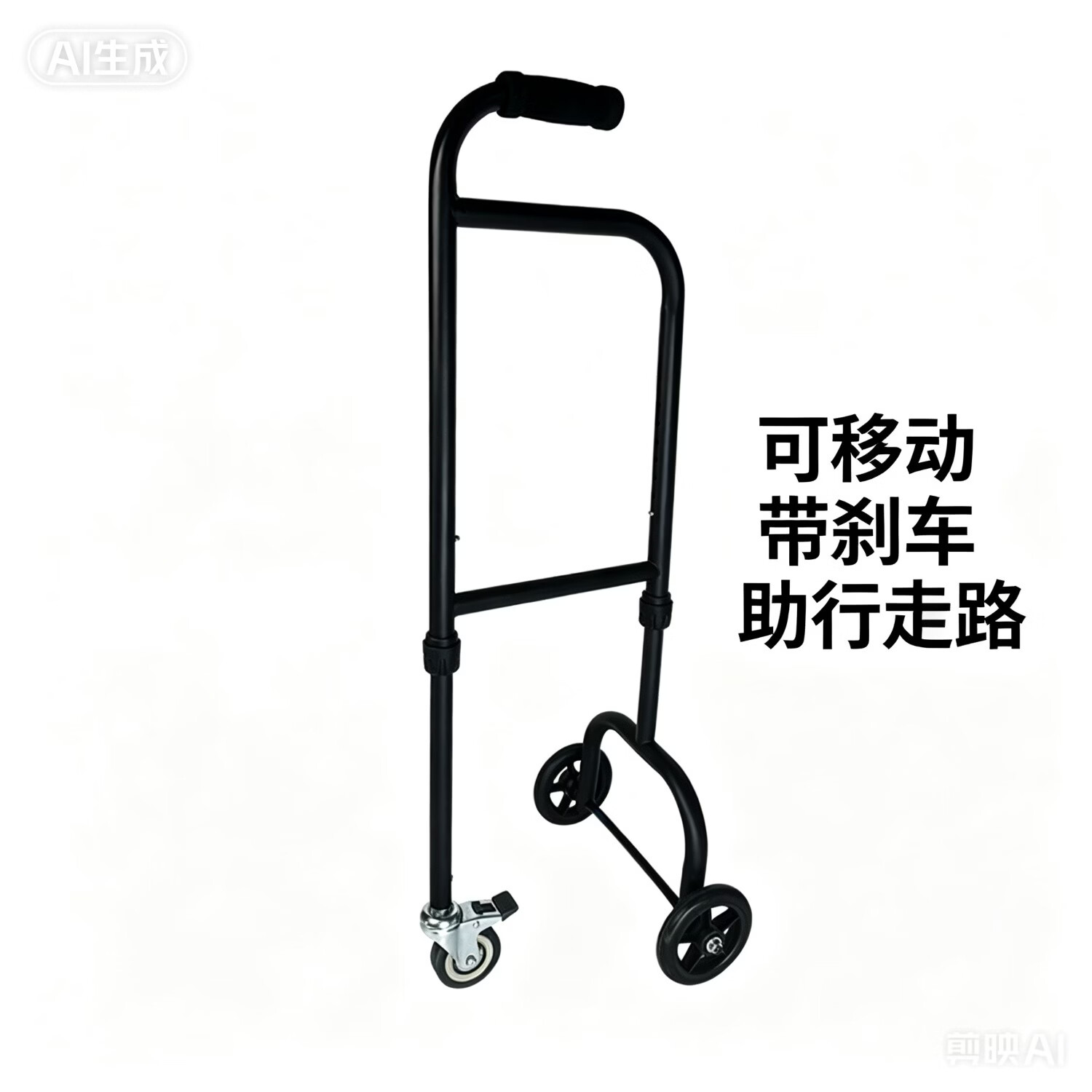 【6.18特惠】老年人床边扶手起身助力器家用起床辅助器床上护栏 移动扶手三轮助行款(走路辅助)