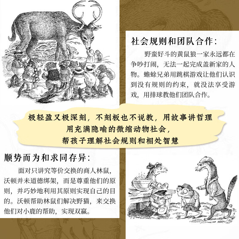 当当正版 沃顿和莫顿 全3册 进阶版的“青蛙和蟾蜍”,微缩版的“柳林风声”。充满爱与欢笑的森林奇梦,帮助孩子理解社会规则与相处智慧 儿童文学小学生课外阅读书籍 沃顿和莫顿(全3册)