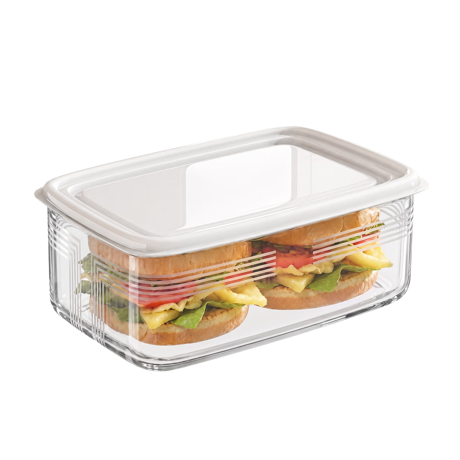 佳帮手抗菌保鲜盒食品级冰箱微波炉可用加热饭盒露营野餐收纳盒1000ml