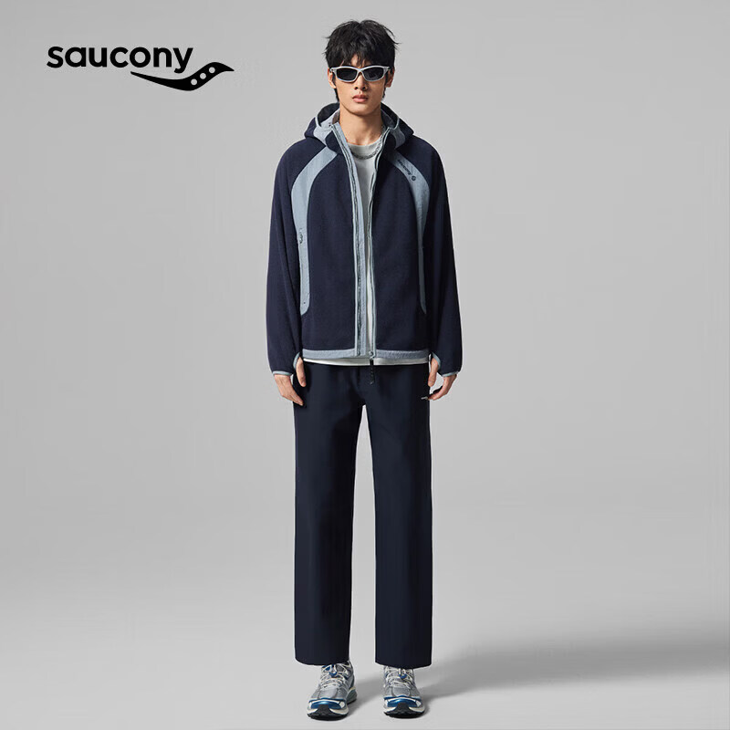 SAUCONY索康尼官方男女同款都市通勤休闲百搭经典连帽抓绒外套