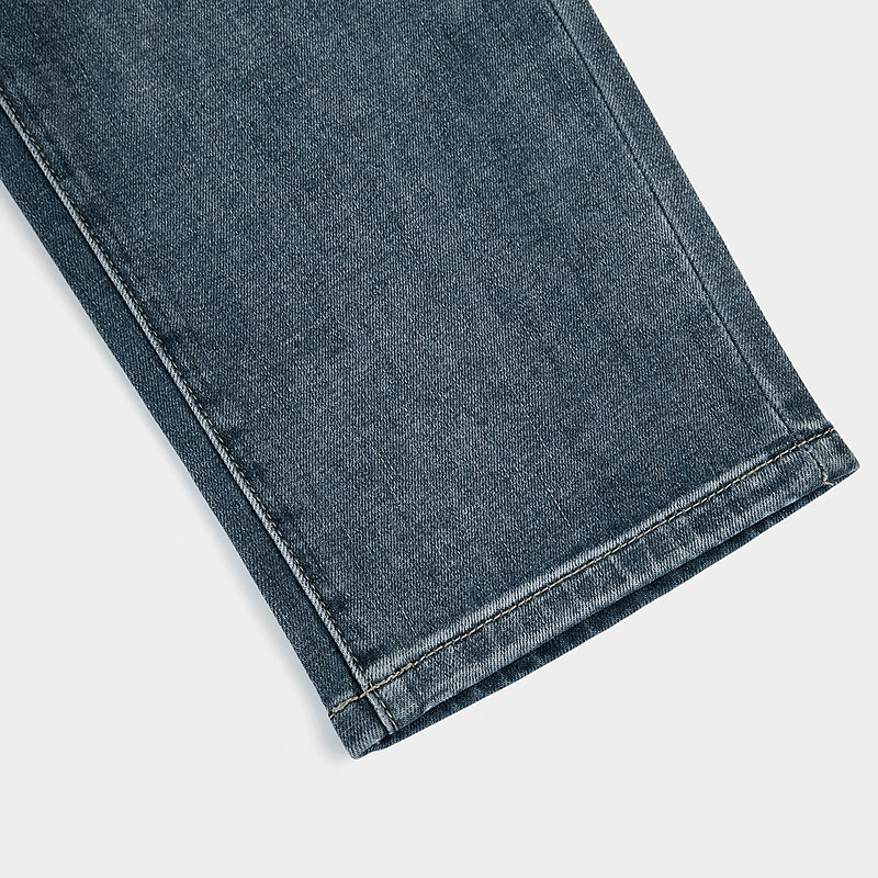 黑鲸(HLAJEANS)海澜之家旗下腰间抽绳锥形牛仔裤男2026年夏季新品裤子男 牛仔蓝渐变18 S