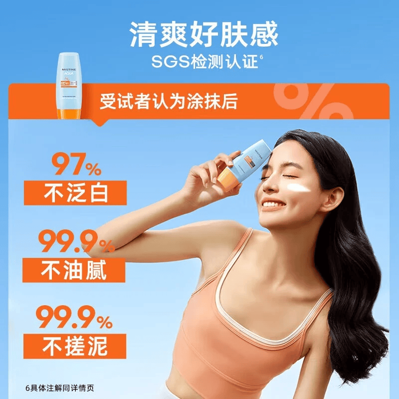 MlSTlNE泰国版小黄帽防晒乳霜乳男女士水润清爽学生户外军训防水 泰国进口版 40ml*4瓶