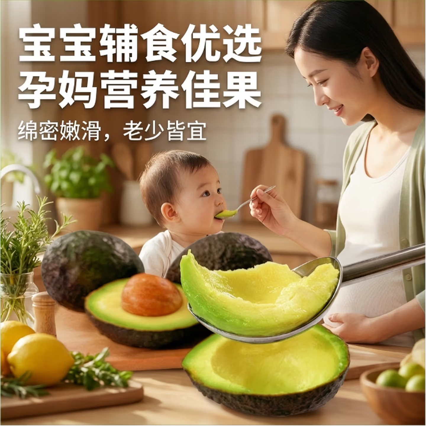 御红橙绿秘鲁进口哈斯牛油果幼儿辅食宝宝代餐新鲜水果鳄梨整箱批发价包邮 【单果净重50-70g】9个装 宝宝果