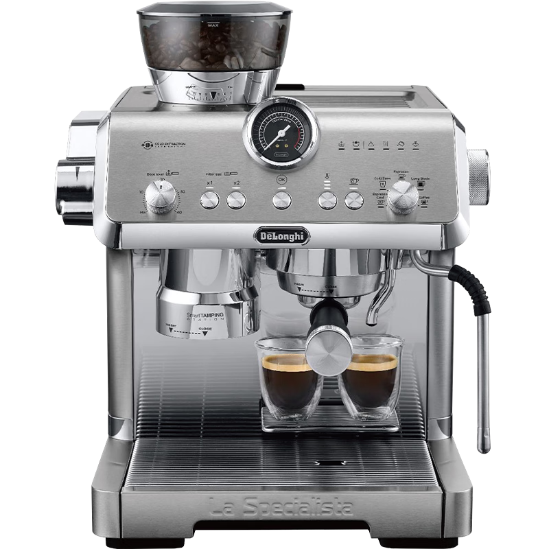 ������Delonghi����ʽ���Զ����Ȼ�������ĥһ�� ���Ͷ�������19Bar��ѹ��ʽ����ϸ������ϵͳ����������EC9555.M 15����ĥ�� ���ͼ��� ţ���ֱ� 2L������ˮ��