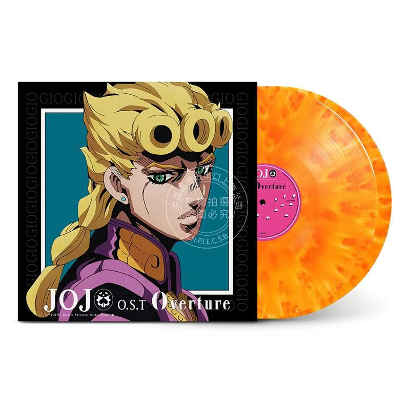 预售【中图音像】JOJO的奇妙冒险黄金之风 OST动画原声（橙胶）2LP