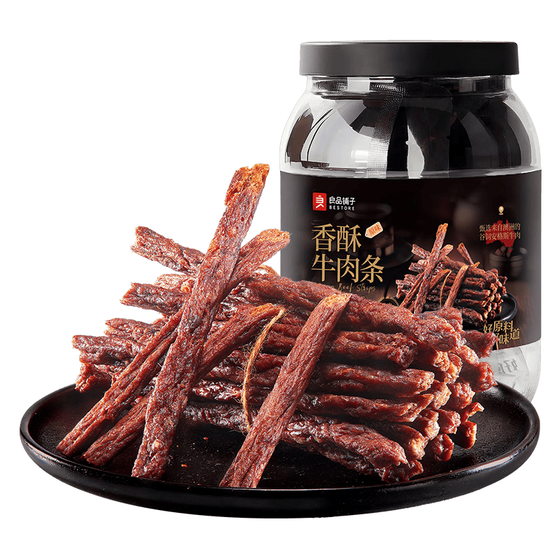 良品铺子 风干牛肉干100g原味 香酥牛肉条肉干肉脯健身休闲零食
