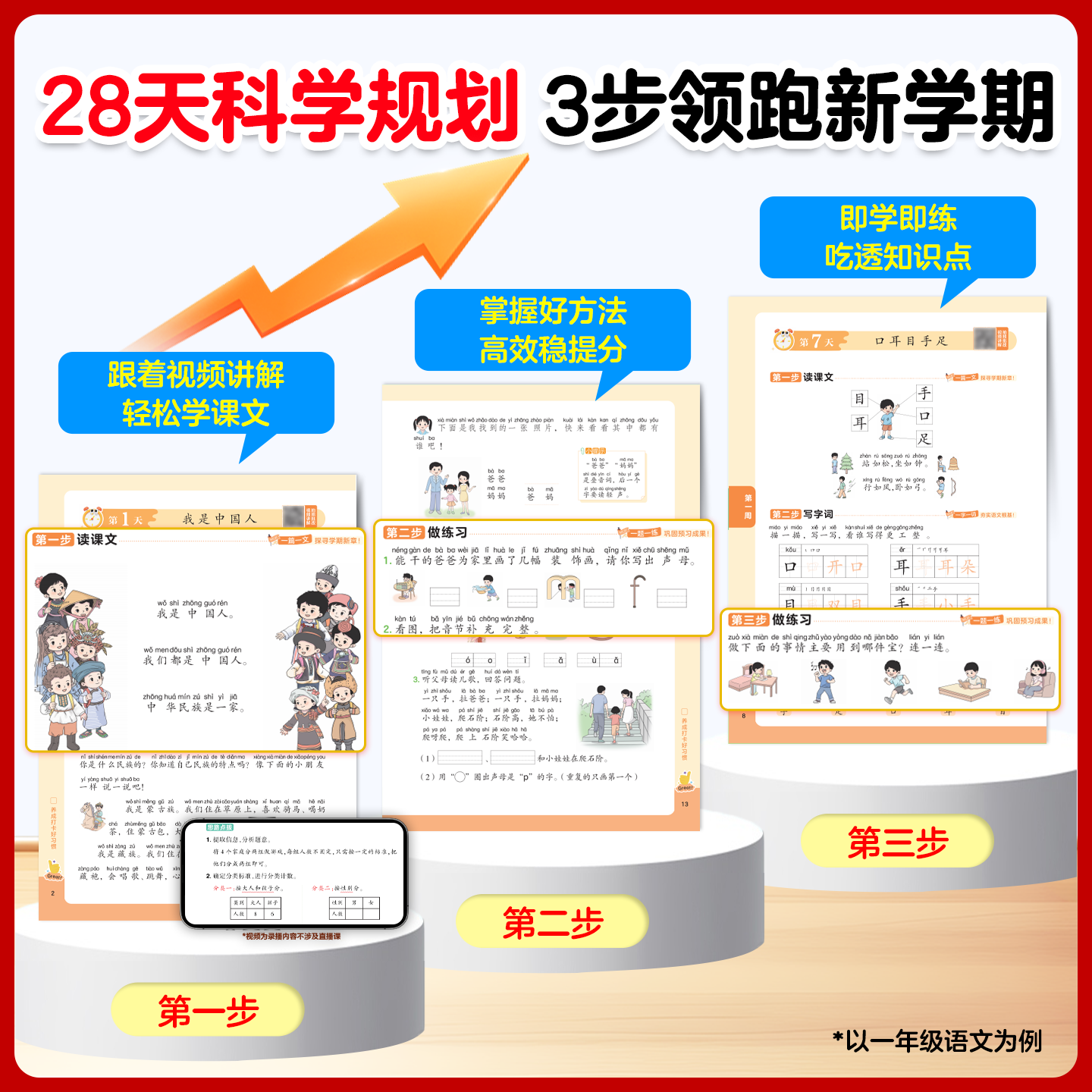 载望2026暑假预习一年级预习二年级语文数学人教版北师大苏教版暑假衔接预备三年级上册新学期暑假作业预习复习一本通 预习一年级【语文数学一本通】 语数二合一 人教版