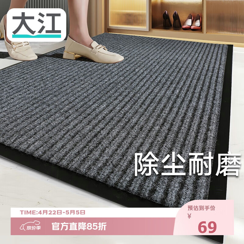 大江入户地垫入户门地垫脚垫2026年新款门垫地毯门口入户80x120cm