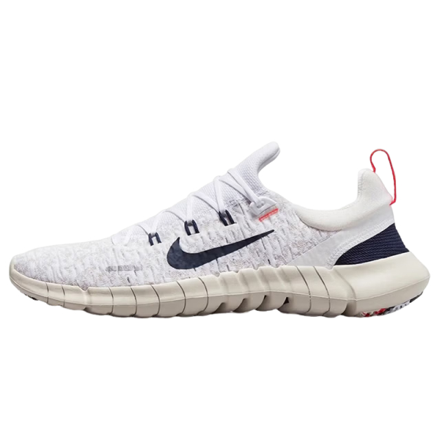 耐克NIKE男子跑步鞋赤足FREE RN 5.0新款网面运动鞋CZ1884-103白43