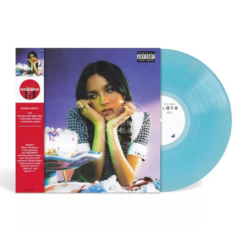 现货【中图音像】奥利维亚 Olivia Rodrigo SOUR（Target独家透明蓝胶）1LP