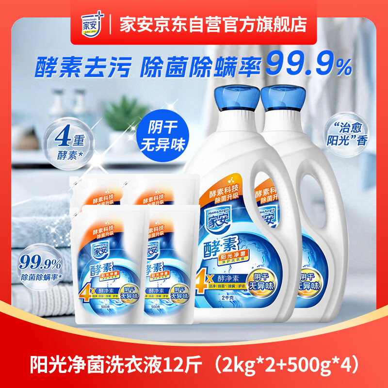 家安洗衣液6kg凑单后仅42.66元