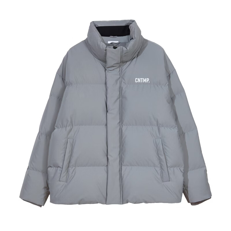 杰克·琼斯（JACK&JONES）反季男士潮流羽绒服外套 224412016C41浅灰色 XS （165）