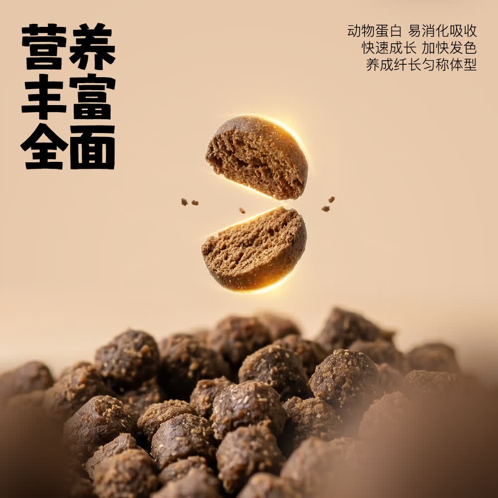 锦鲤专用饲料高蛋白上浮鱼粮红白介子大正昭和三色发色鱼食 38%蛋白-色扬配方(≈9.0mm)2kg*1袋