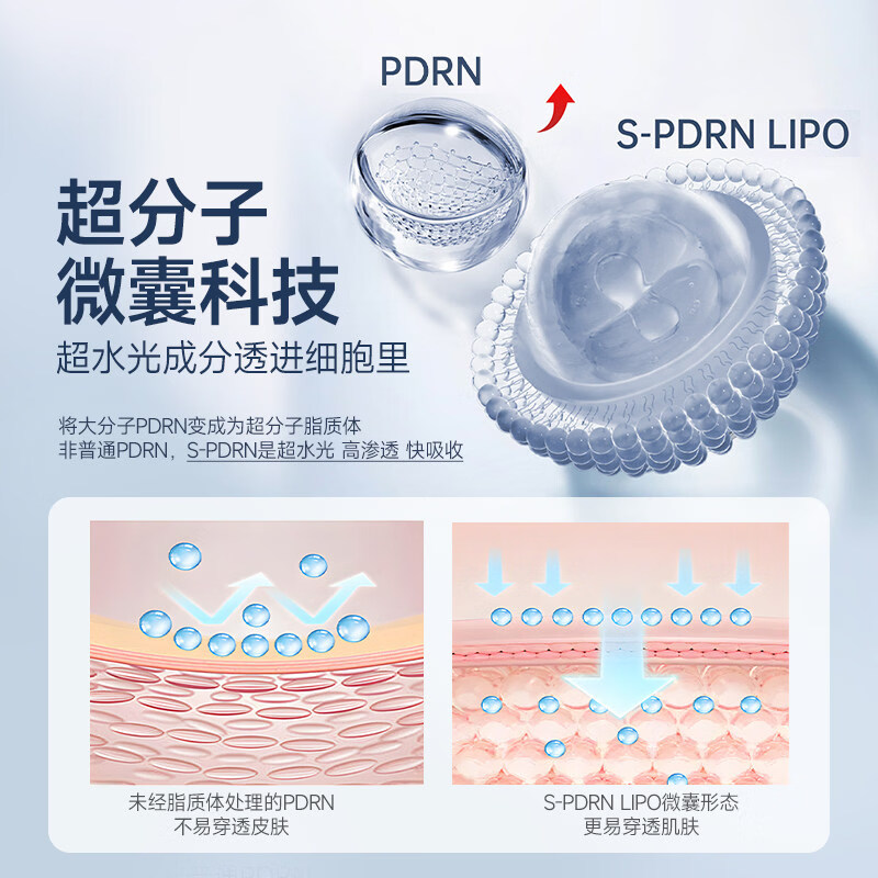 荷诺水光焕亮PDRN修护霜保湿修护改善抗皱紧致面霜 【3支装】50ml/支