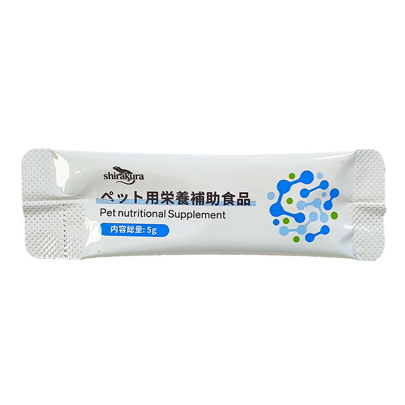 SHIRAKURA日本白仓鬃狮守宫爬宠钙粉豹纹守宫蜥蜴陆龟补钙维生素d3益生菌 SHIRAKULA开口宝5g条装