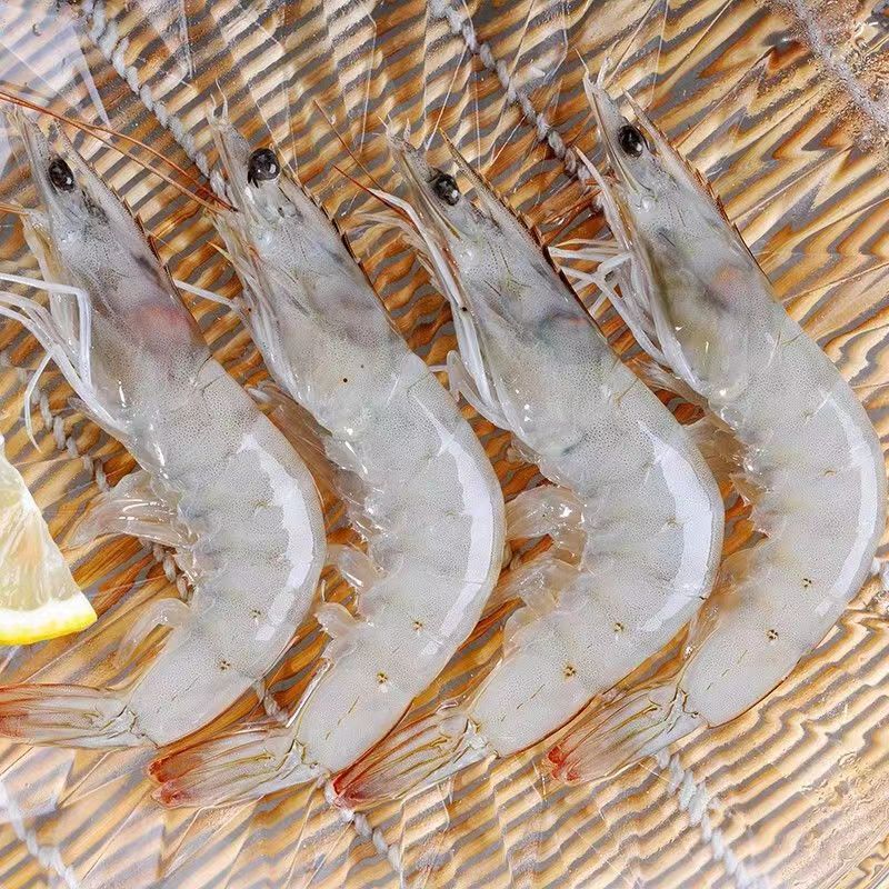 江七公热销大虾冻虾厄瓜多尔白虾盒鲜活海虾 厄瓜多尔白大虾 3斤(净重)  40/50整盒装