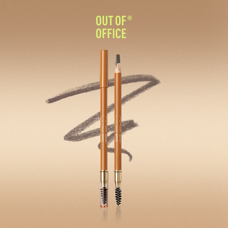 OUT-OF-OFFICE双头精准眉笔砍刀OOO野生眉自然自带眉刷不易掉色持久不易晕染 OOO双头精准眉笔2.5g