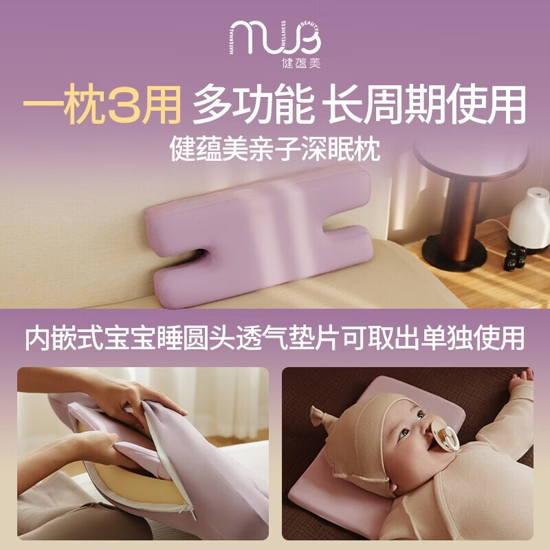 健蕴美MWB孕妇枕托腹护腰侧睡枕靠枕背垫多功能枕头哺乳枕怀孕妈妈礼物 2026年新品 亲子枕 亲子枕礼盒 牛油果绿