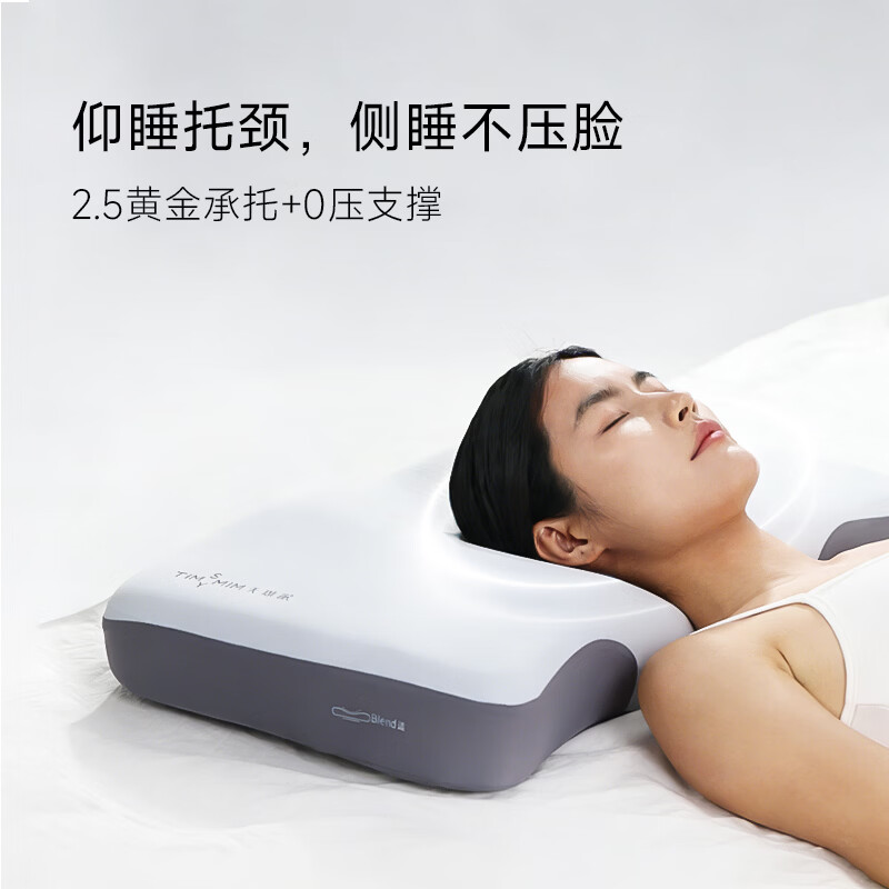 STAREEP希瑞植物基枕头护颈枕颈椎病深度睡眠专用天思眠颈椎枕CN-PC20B 单只装| 冬日白雪