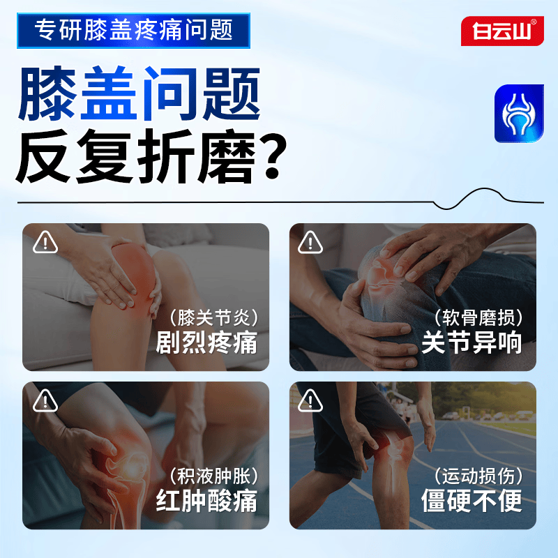 白云山膝盖远红外疼痛热敷贴积液关节痛滑膜炎半月板损伤修复专用贴膏 3盒【巩固装】重度疼痛患者首选 膏贴品牌TOP&至快次日达&膝盖止痛特效专用贴