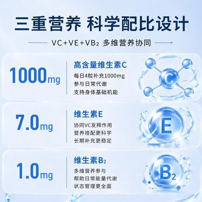 黄蓋日本本土黄盖vc美白丸全身美白淡斑祛黄提亮抗氧化水晶高分子vc片 黄盖美白丸下单即享第二件 半价+赠品 120粒*2瓶
