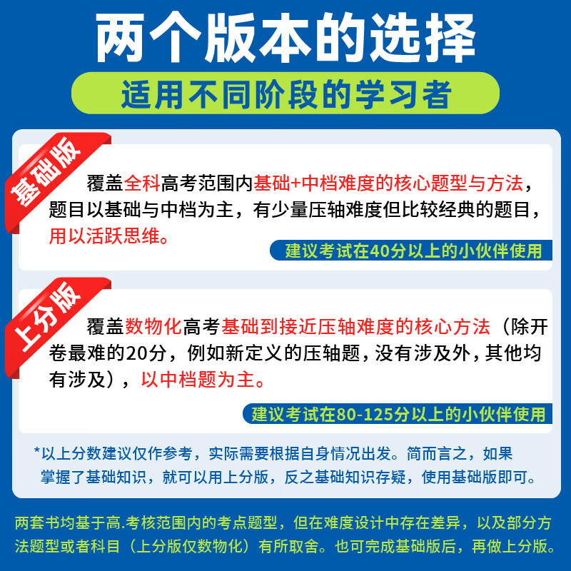 2027新高考必刷题视频讲义数学物理化学生物视频课高考数学解题方法对点上分高频考点一轮复习高中数学一数教辅基础篇高中必刷题 固基提升讲义【基础版】 语数英政史地·6本