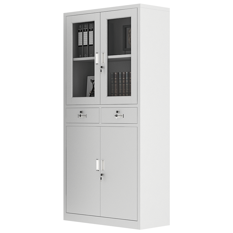 炎恩 文件柜子铁皮柜资料柜档案柜财务柜存放柜带锁文件柜子中二斗