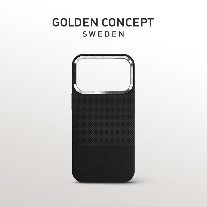 古德康赛GoldenConcept【18手机壳】中国版典藏系列环保手机壳适用苹果iPhone18/17ProMax挂绳磁吸卡包套装 哑光黑色 iPhone 18 ProMax（17&18通用）