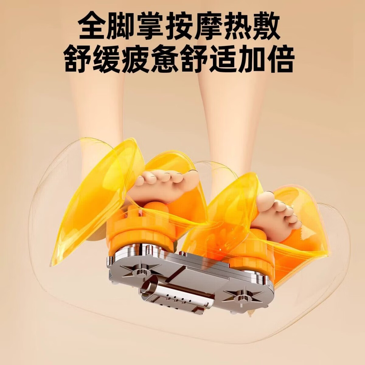 奥克斯智能足疗机腿部足底按摩器全自动揉捏疏通经络足部脚底美腿仪送爸妈长辈老人女朋友礼物家用理疗仪 充电款-仿真人按摩足疗疏通经络 深蓝