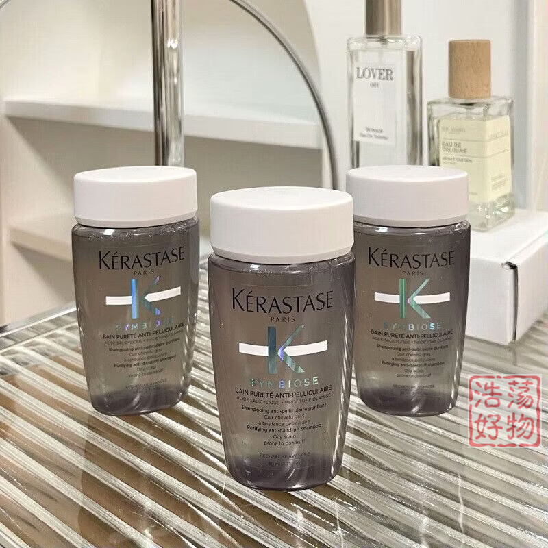 卡诗 KERASTASE到手240ml 肌源焕新去屑净透洗发水80ml*3自在瓶洁净控 80ml*3瓶 日期到26年6-8月