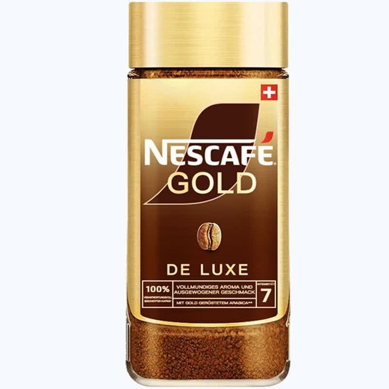 雀巢（Nestle）原装进口雀巢咖啡雀巢咖啡无蔗糖美式冻干速溶黑咖啡200g瓶装 瑞士版原味200克+1条原味