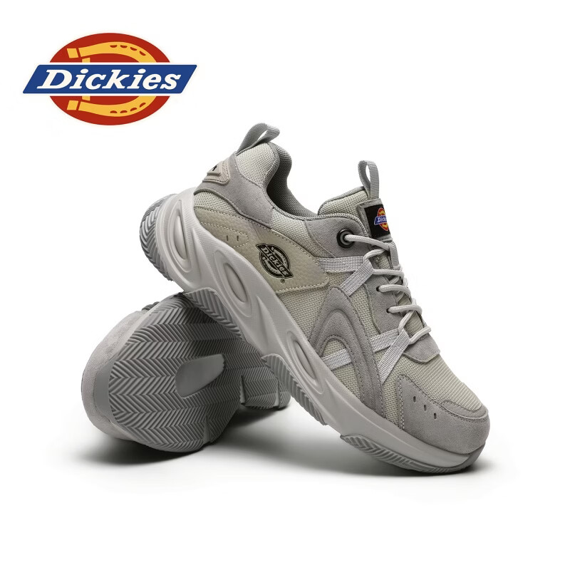 Dickies老爹鞋2026夏季新款网面透气休闲男鞋厚底增高耐磨时尚百搭运动鞋 沙色 42