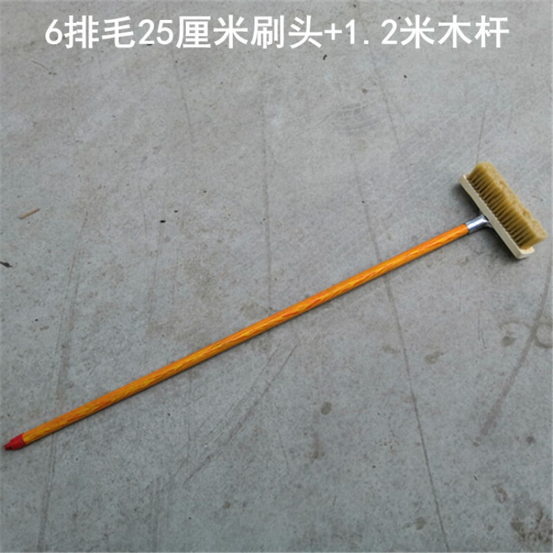 洗车刷加厚杆猪鬃毛软毛洗车刷车刷子大货车除尘拖把毛刷加长柄木杆 6