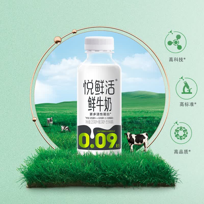 悦鲜活鲜牛奶配图2
