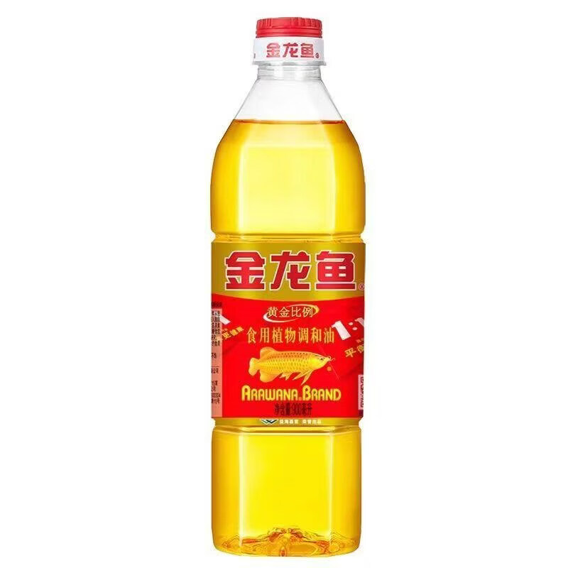 【金龙鱼】黄金比例食用植物调和油m炒菜烹饪 金龙鱼黄金比例调和油900ml*1瓶