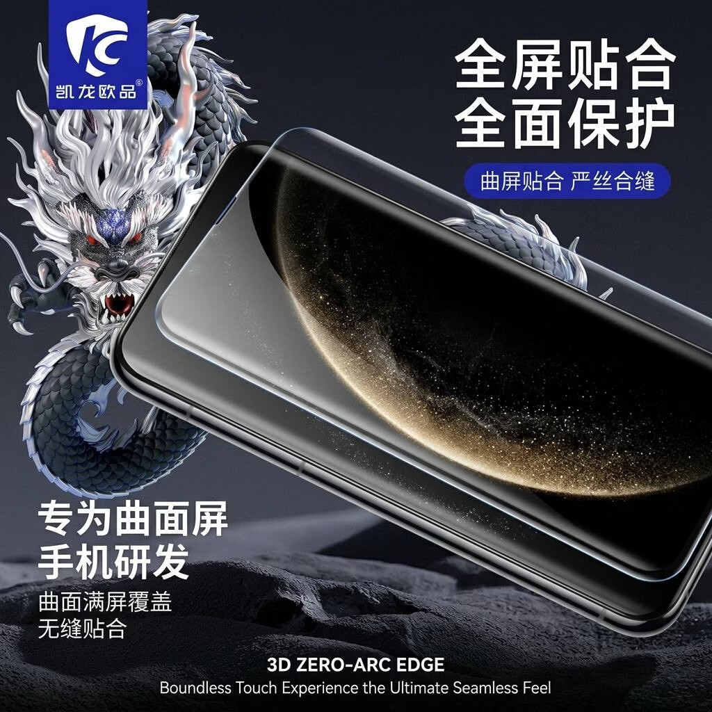 凯龙欧品苍龙全胶钢化膜适配华为Mate80Pro/X6/X5/X7荣耀小米15 Ultra 苍龙全胶高清  小米15 Uitra