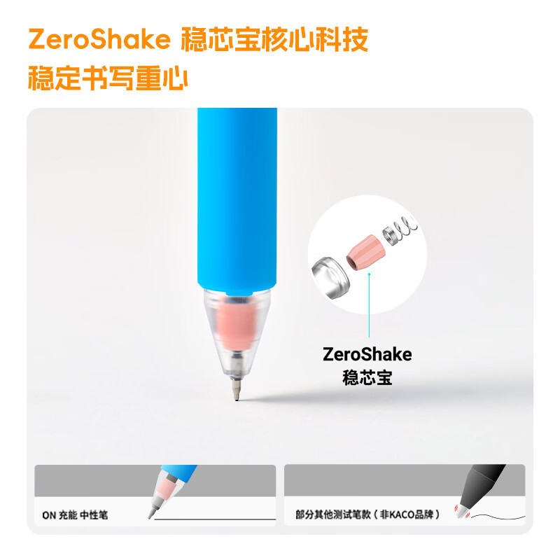 KACO芬达联名充能中性笔套装4支装易拉罐创意中性笔大容量书写考试刷题办公文具速干顺滑 分享罐+5支装笔芯